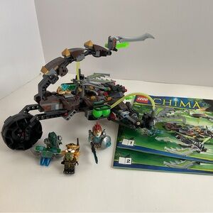 Lego Chima 70132 Scorm’s Scorpion Stinger with all minis and instruction books